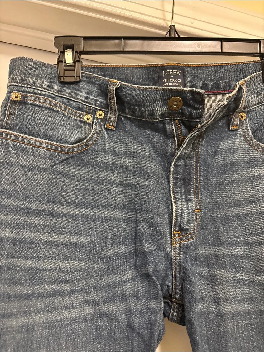 J. Crew Men's Straight Leg Jeans - Dark Blue Wash (Driggs)